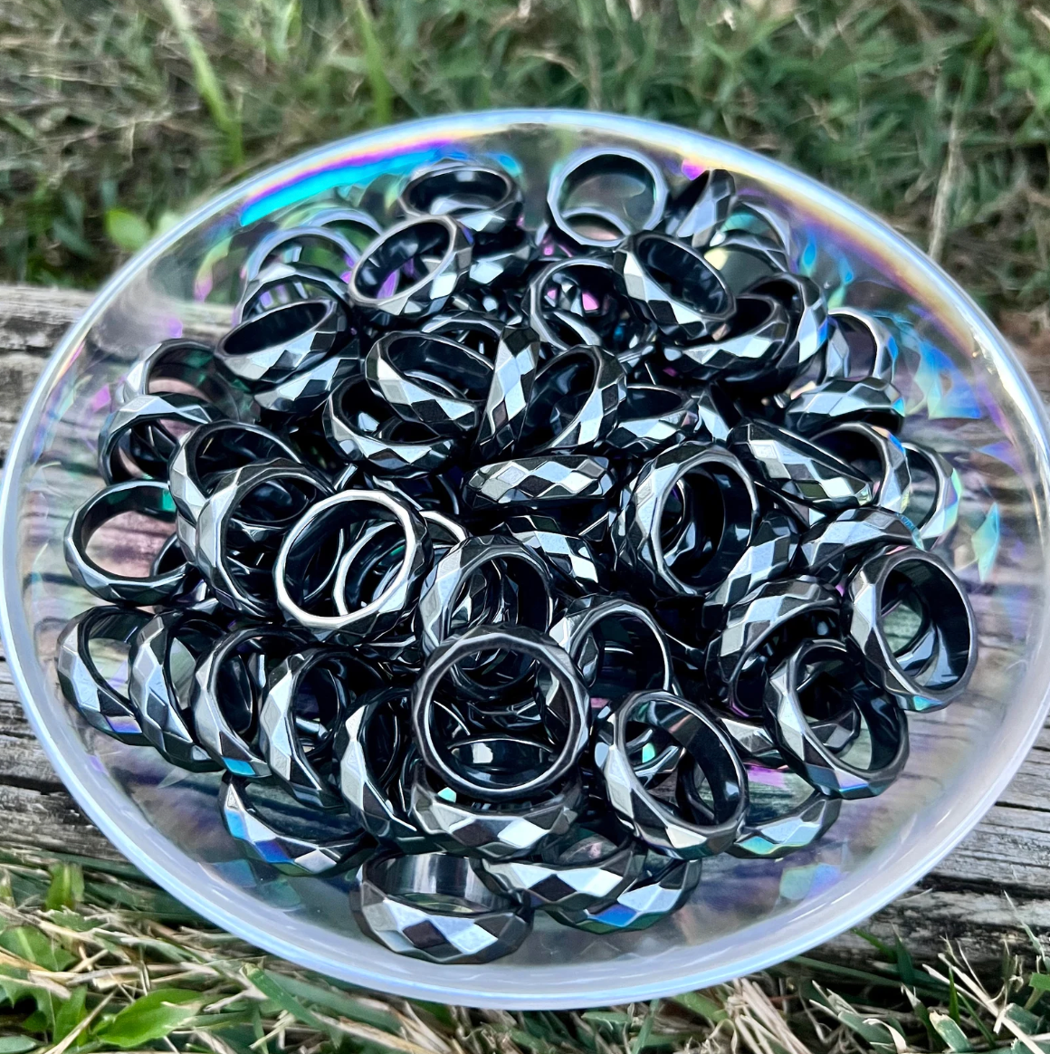 Hematite Ring, Absorb Negative Energy, Protection Ring