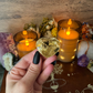 Citrine Carved Hearts, Abundance & Negativity Crystal