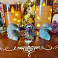 Eagle Head Carving, Assorted Crystals, Choose Your Own