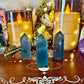 Blue Fluorite Tower, Detoxing & Negativity Stone