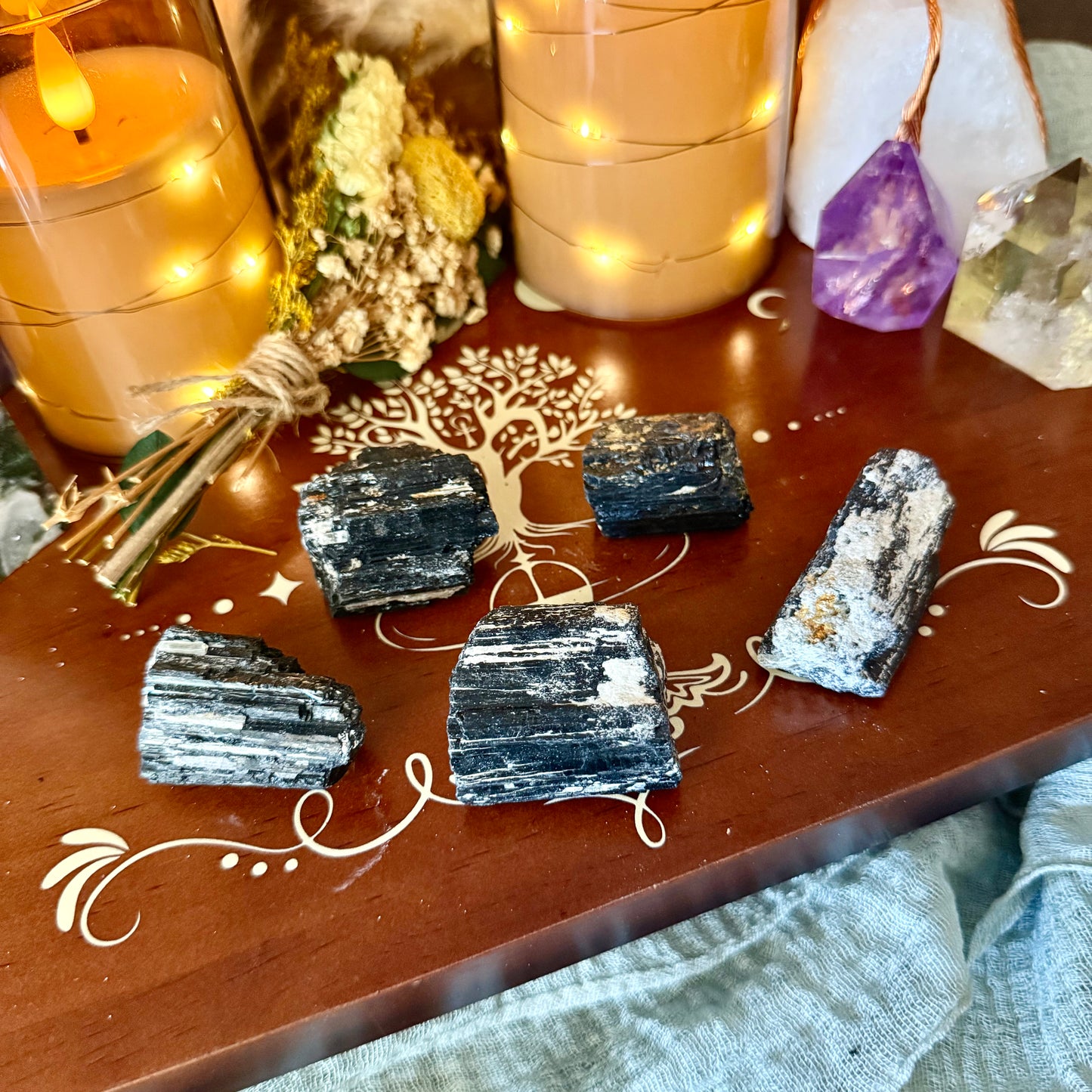 Raw Black Tourmaline, Protection Stone, Cleansing Stone