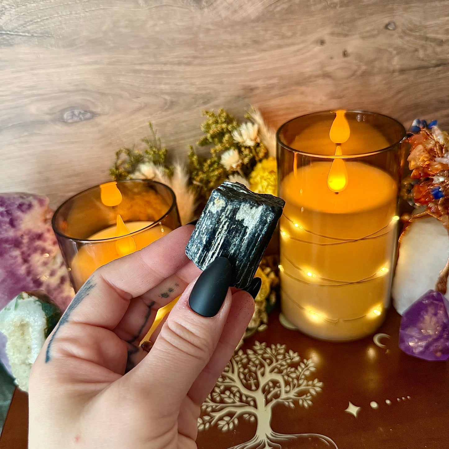 Raw Black Tourmaline, Protection Stone, Cleansing Stone