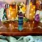 Dark Rainbow Fluorite Tower, Detoxing & Negativity Stone