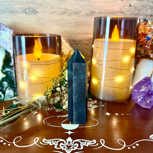 Silver Sheen Obsidian Tower, Powerful Protection, My Personal Collection!