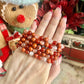 Root Chakra 8mm Bracelet, Carnelian, Fire Quartz & Red Agate