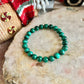 Malachite 8mm Bracelet, Rare Powerful Crystal, Protective Stone