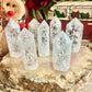 Fire & Ice Clear Quartz Tower, High Vibrating, Master Healer