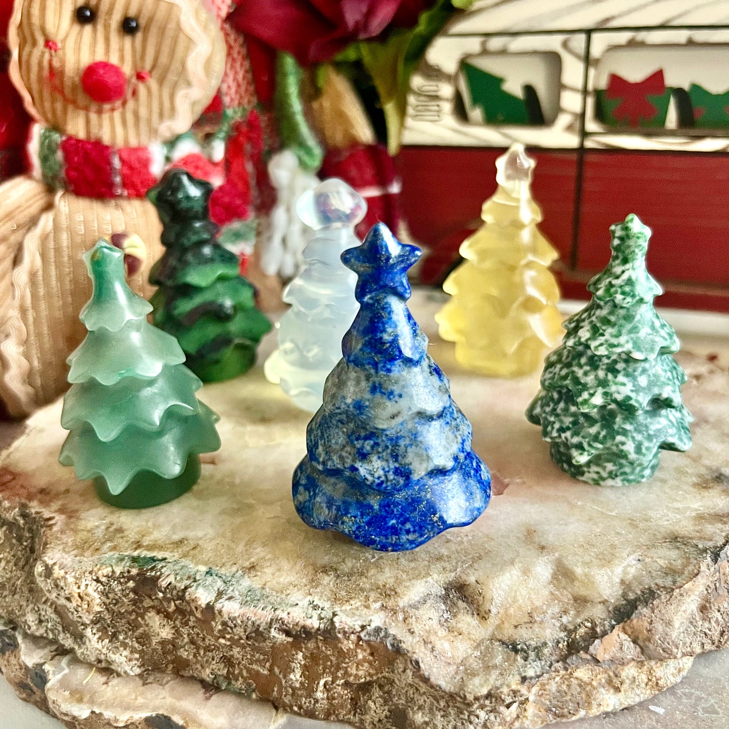 Assorted Carved Christmas Trees, Choose Your Own!