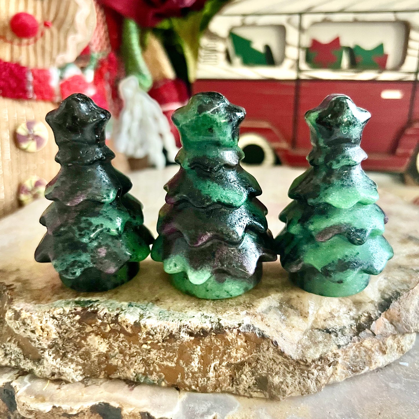 Assorted Carved Christmas Trees, Choose Your Own!