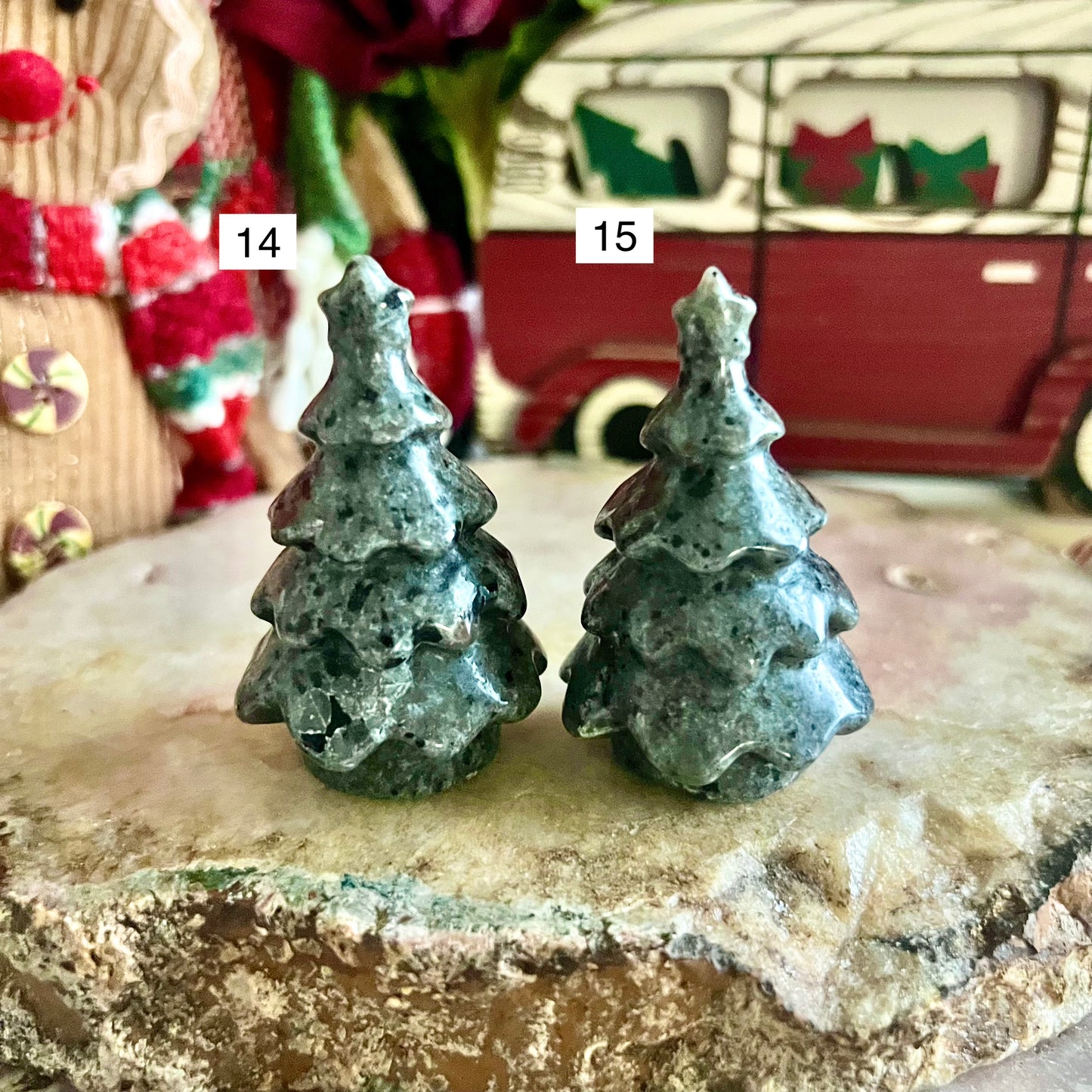 Assorted Carved Christmas Trees, Choose Your Own!