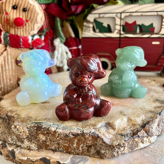 Assorted Carved Santa Bears, Choose Your Own!