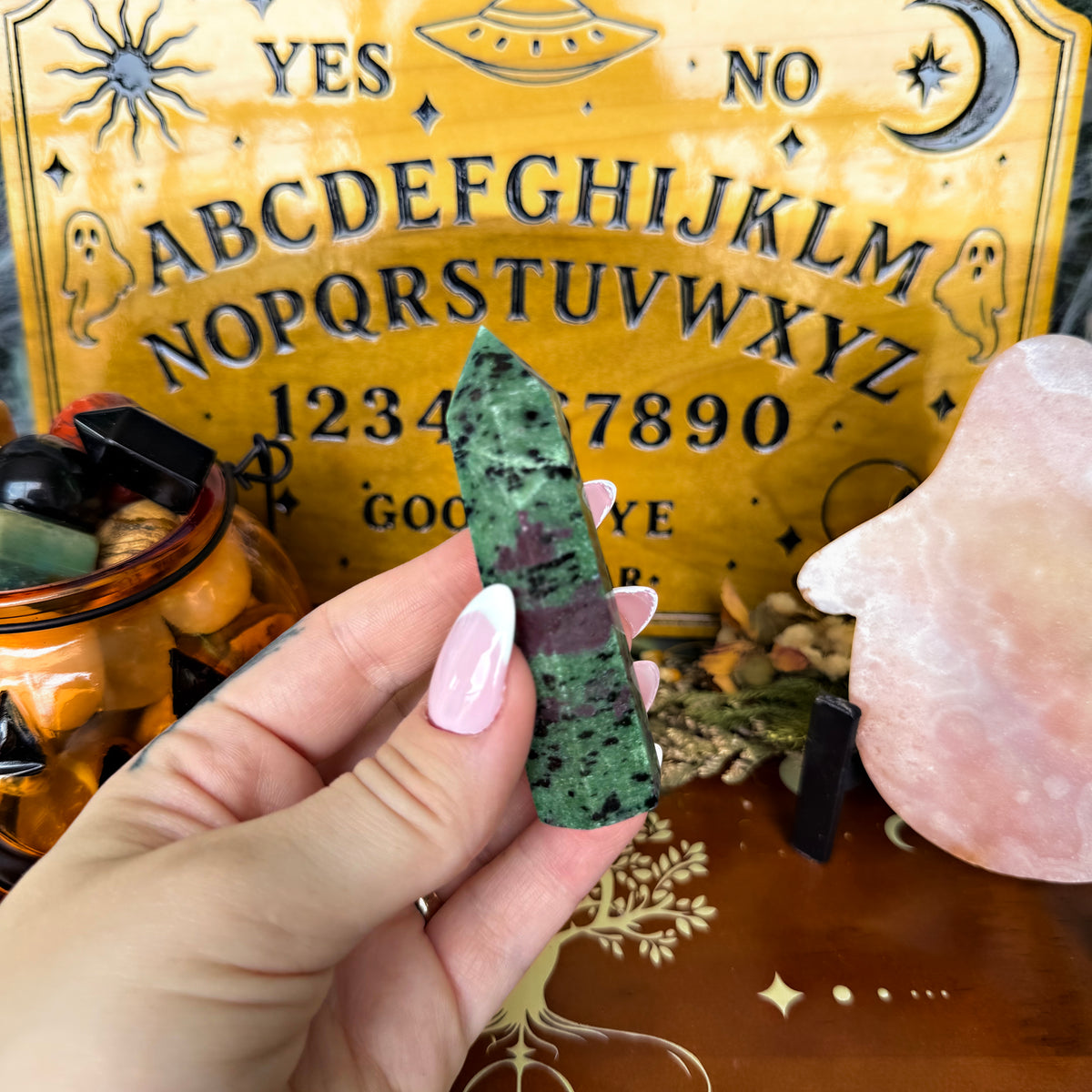Ruby Zoisite Tower, Emotional Healing, Heart Chakra