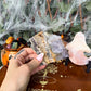 Feather Fluorite Growing With Pyrite Tower,  Protective Stone, Grounding