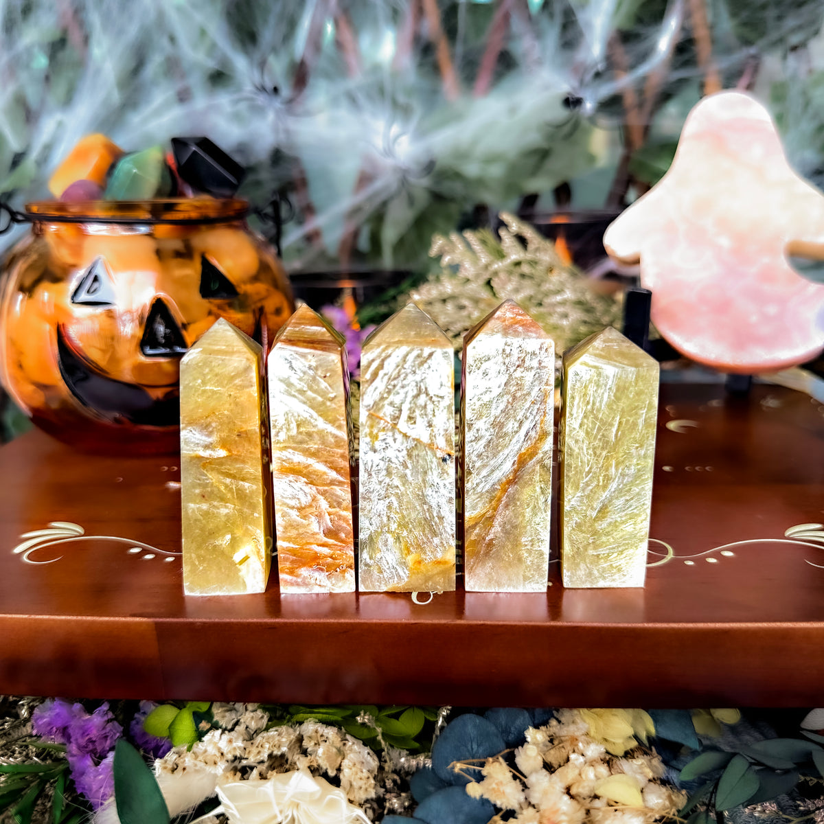 High Flash Golden Lepidolite Mica, Transformation, Positivity Stone
