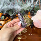 Dream Amethyst Etched Moon Phase Tower, Stress Relieving, Third Eye Chakra
