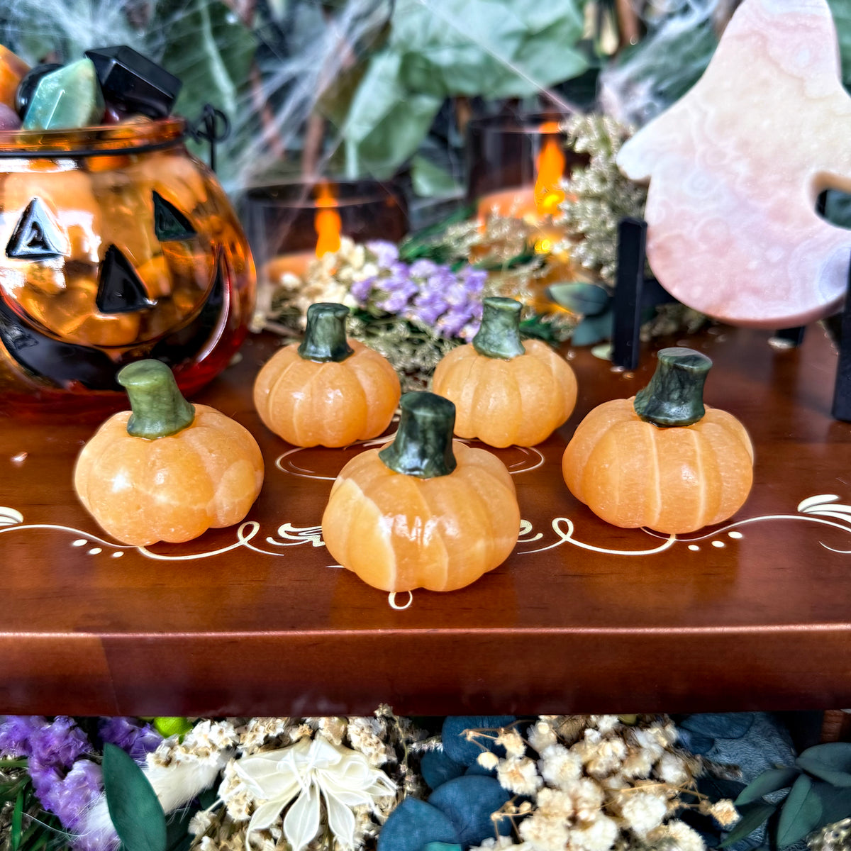 Orange Calcite Pumpkin, Joy & Happiness, Emotional Balance