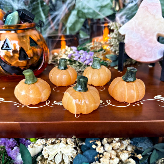 Orange Calcite Pumpkin, Joy & Happiness, Emotional Balance