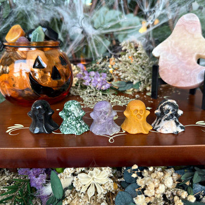 Assorted Small Ghost Carving, Choose Your Own!
