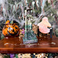 Witch With Familiar Carving, Assorted Crystals, Choose Your Own!