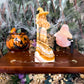 Witch With Familiar Carving, Assorted Crystals, Choose Your Own!
