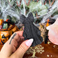 Girly Black Obsidian Ghost Carving, Negativity Stone, Protection