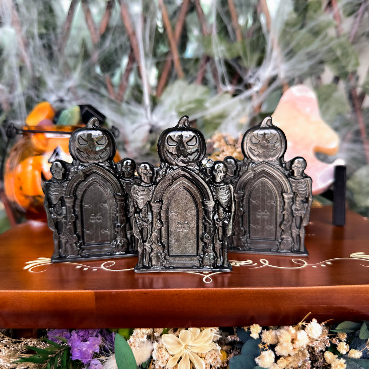 Silver Sheen Obsidian Skeleton Crypt, Powerful Protection, Purifying Stone