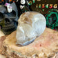 Large Blue Banded Agate & Quartz Skull, My Own Personal Collection!