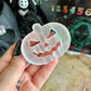 Selenite Carved Jack-O-Lantern, Powerful Cleansing & Healing Stone