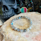 Blue Flash Labradorite 8mm Bracelet, Third Eye Chakra, Intuition Crystal