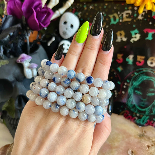 Dumortierite 8mm Bracelet, Mental Serenity & Comfort Stone