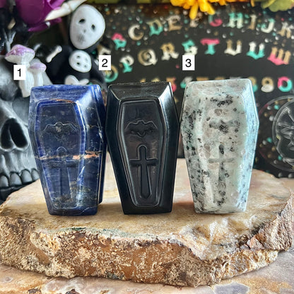 Assorted Carved Coffin, Choose Your Own!