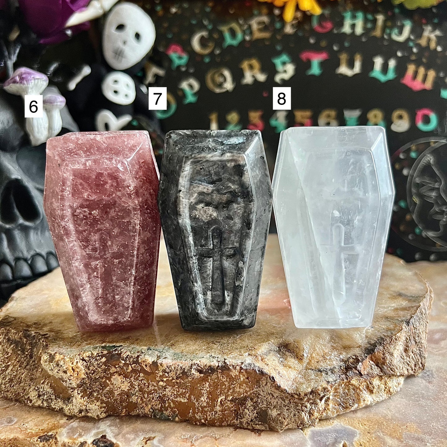 Assorted Carved Coffin, Choose Your Own!