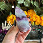 Rainbow Fluorite Flame, Detoxing & Negativity Stone