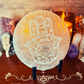 Selenite Charging Plate, Hamsa Hand, Powerful Cleansing & Healing Stone