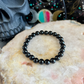 Black Tourmaline 8mm Bracelet, Protection Stone, Cleansing Crystal