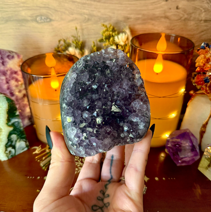 Brazilian Amethyst Cutbase, Third Eye, Stress Relief