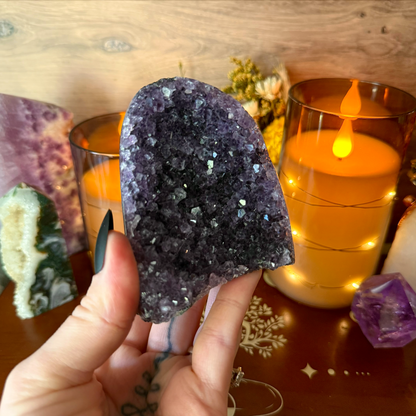 Brazilian Amethyst Cutbase, Third Eye, Stress Relief